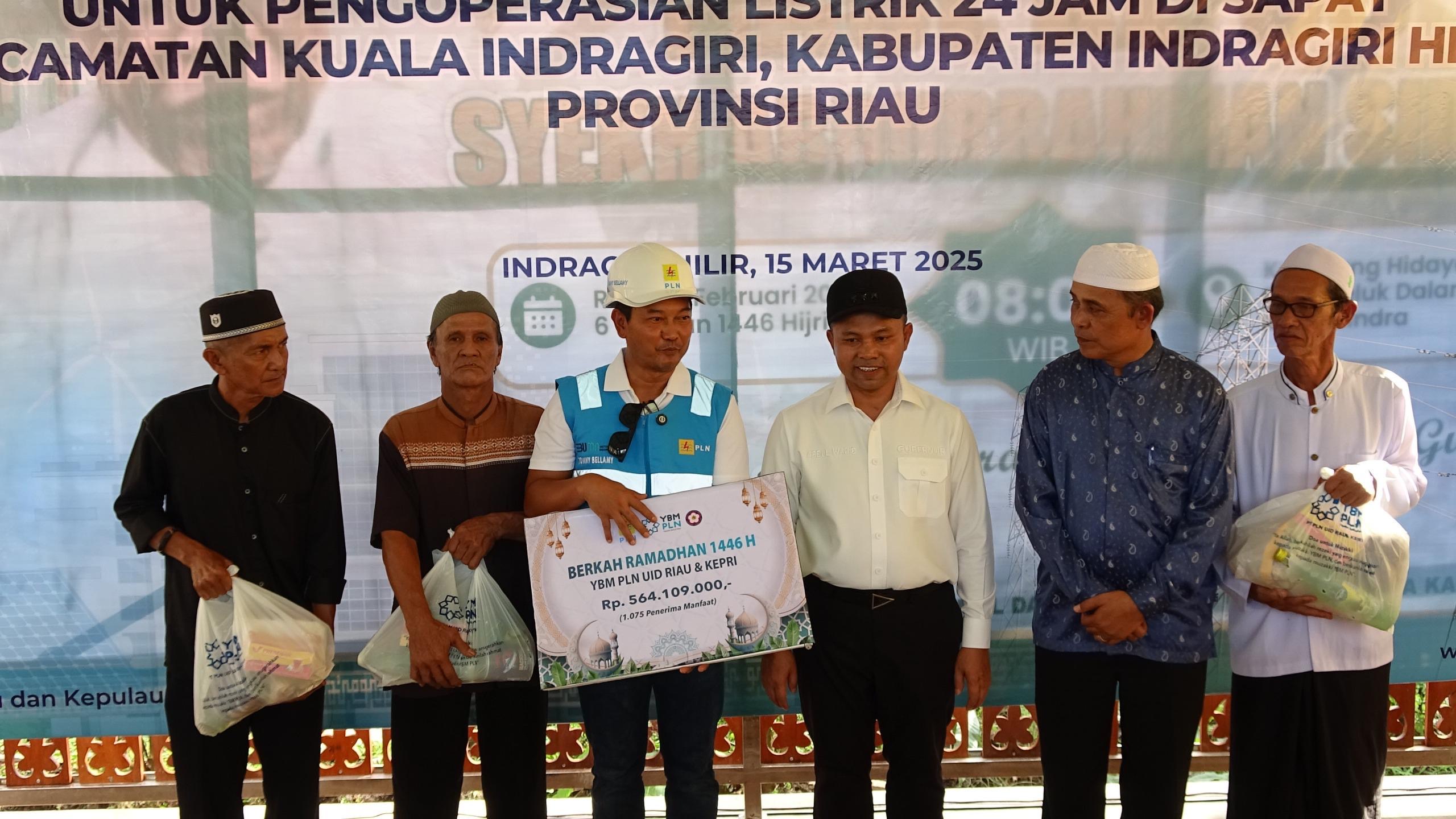 Gubernur Riau dan Bupati Inhil Hadiri Peresmian Tower Crossing 20KV di Kecamatan Kuindra