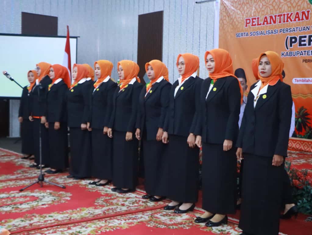 Katerina Susanti Herman Dilantik Sebagai Ketua PERWOSI Inhil