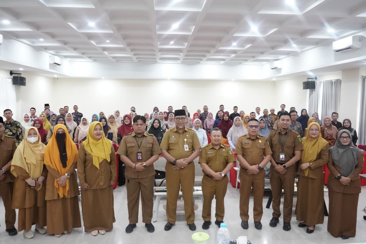 Bupati Inhil Herman, Diwakili Sekda Tantawi Jauhari Buka Pelatihan Arkas dan Laporan BOSP Jenjang Sd