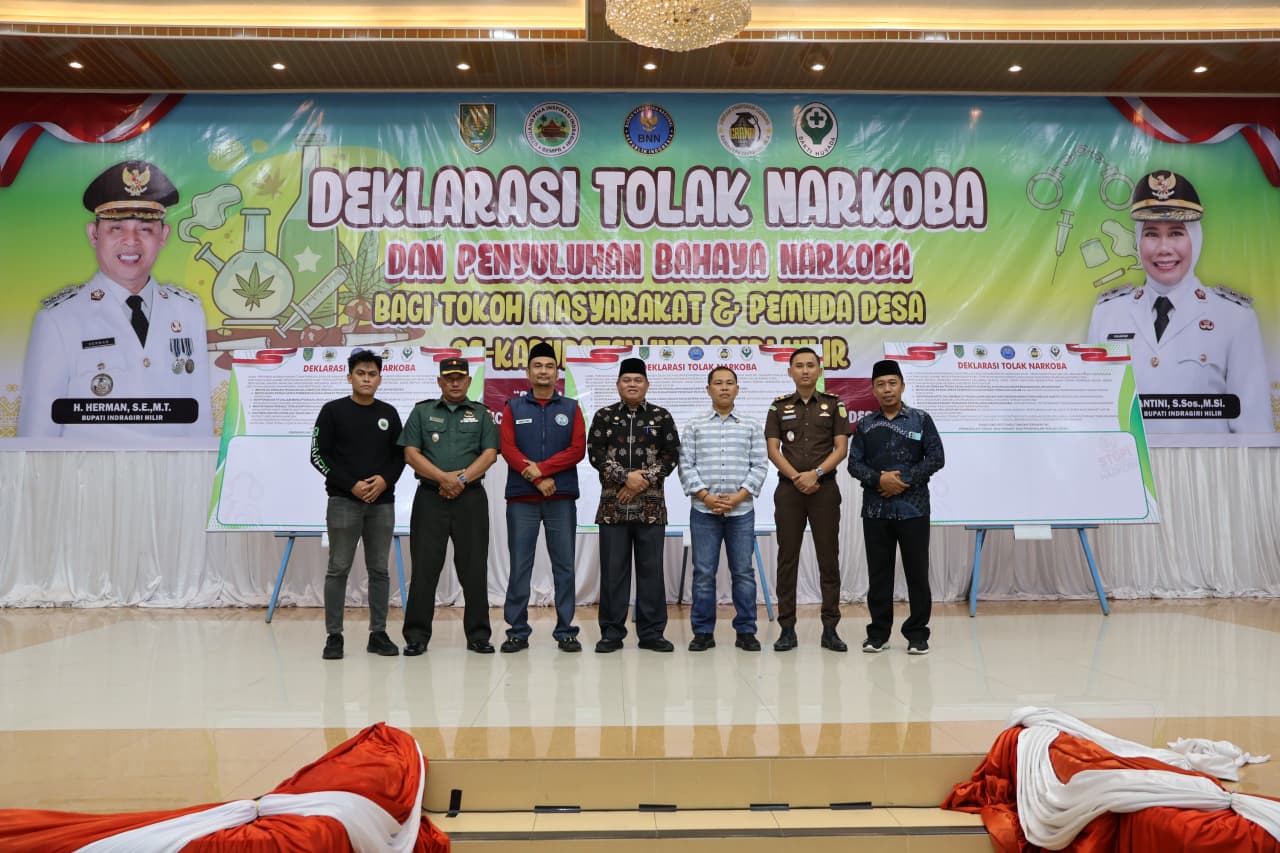 Bupati Inhil Ajak Tokoh Masyarakat dan Pemuda Desa Cegah Pengedaran Narkoba