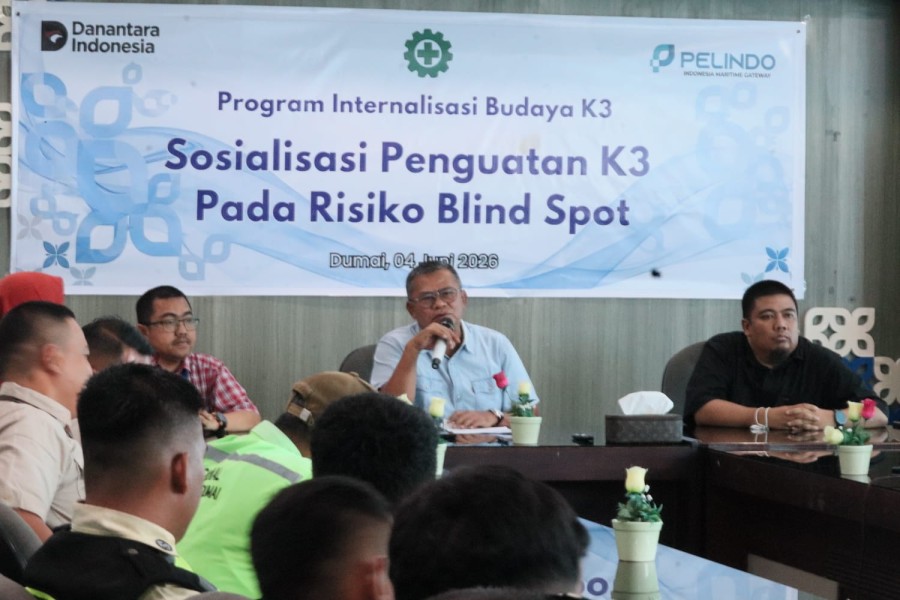 Keselamatan Kerja Prioritas Utama, Pelindo Dumai Gelar Sosialisasi Risiko Blind Spot