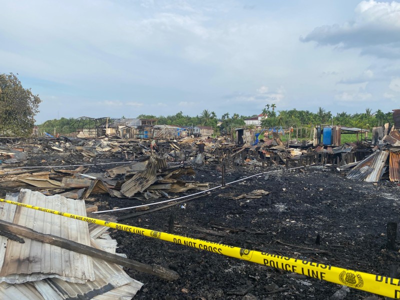 15 Rumah Warga di Simpang Gaung Ludes Terbakar, 21 KK Kehilangan Tempat Tinggal