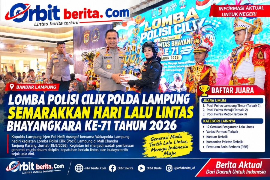 Pocil Polres Lampung Timur Juara Umum, Lomba Polisi Cilik Semarakkan HUT Lalu Lintas Bhayangkara ke-71