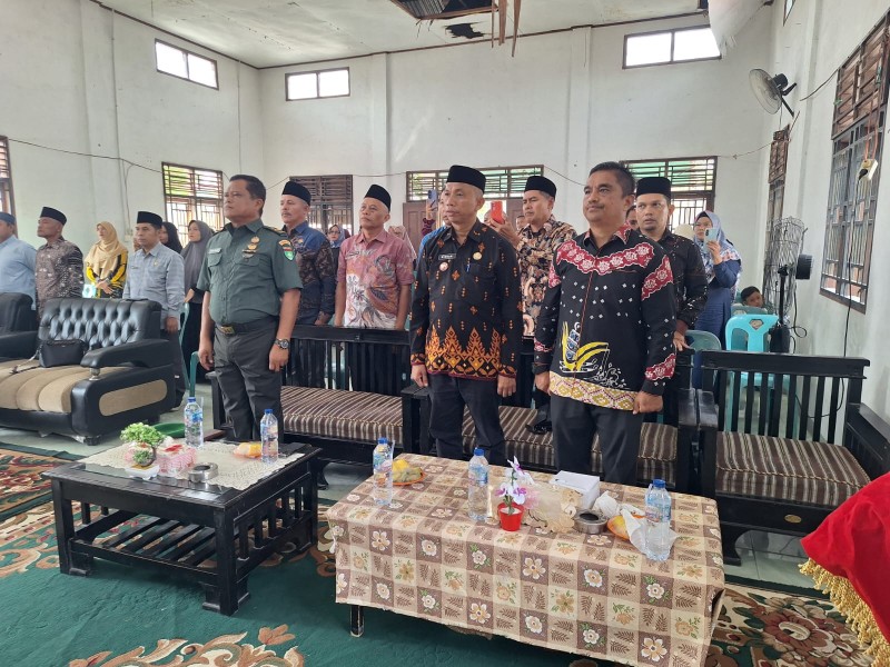 Wakili Danramil 03/Minas, Pelda M. Nasir Hadiri Pelantikan Pj Penghulu Kampung Mandiangin