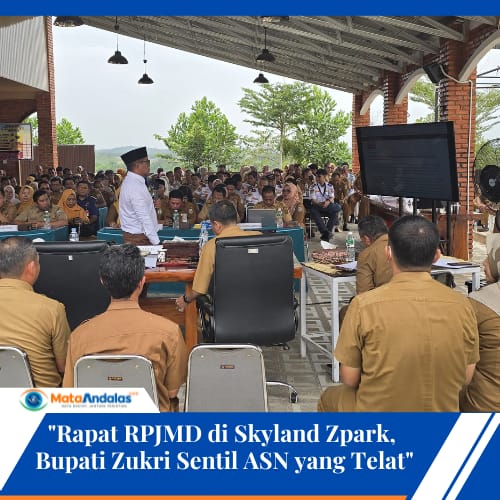 Rapat RPJMD di Skyland Zpark, Bupati Zukri Sentil ASN yang Telat