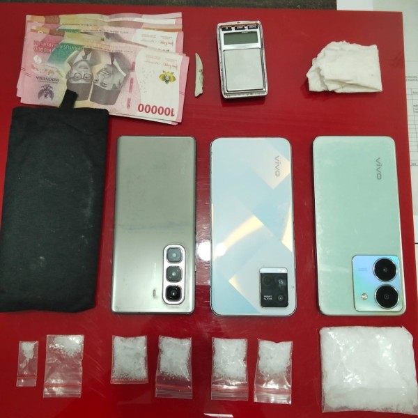 Satresnarkoba Polres Rohul Ringkus Pengedar dan Kurir 46,36 Gram Sabu di Kepenuhan