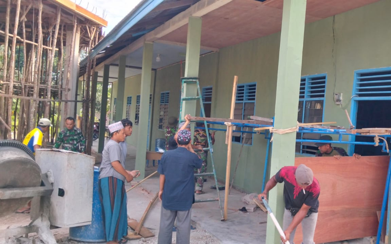 Sasaran Tambahan Program TMMD Kodim Dumai, Rehab TPA Masjid Al Ikhsan