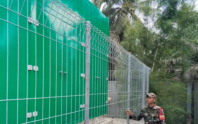 Amankan Off Take Station, Babinsa Sungai Sembilan Intensifkan Patroli Wilayah