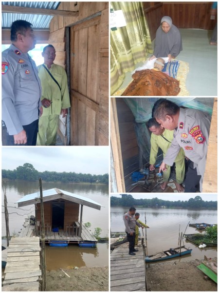 Mayat Lansia Ditemukan di Sungai Kampar, Polsubsektor Pelalawan Turun Tangan