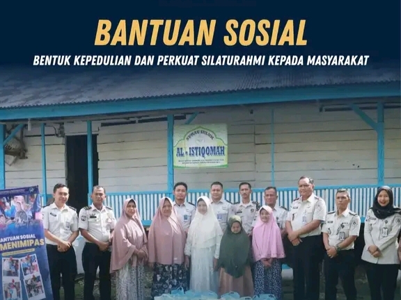 Lapas Pasir Pangarayan Salurkan Bantuan Sosial kepada Masyarakat di Surau Suluk Al-Istiqomah