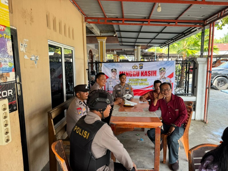 Polsek Minas Gelar Program Minggu Kasih di GKPI Minas, Perkuat Sinergi dan Jamin Keamanan Jemaat
