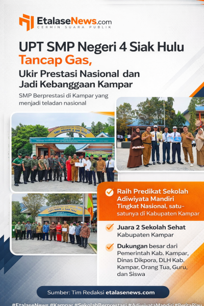 UPT SMP Negeri 4 Siak Hulu Tancap Gas, Ukir Prestasi Nasional dan Jadi Kebanggaan Kampar