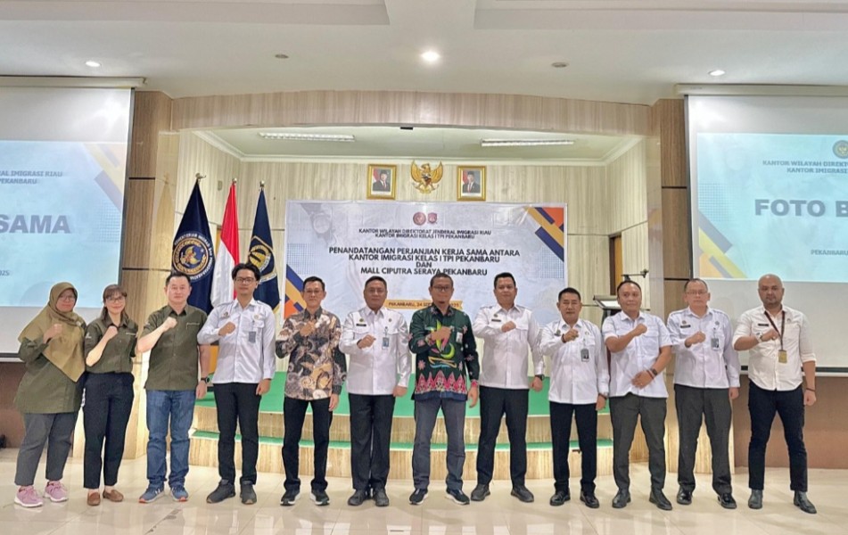 Imigrasi Pekanbaru Jalin Kerjasama Dengan Mal Ciputra Seraya Bentuk Layanan Paspor di Pusat Perbelanjaan