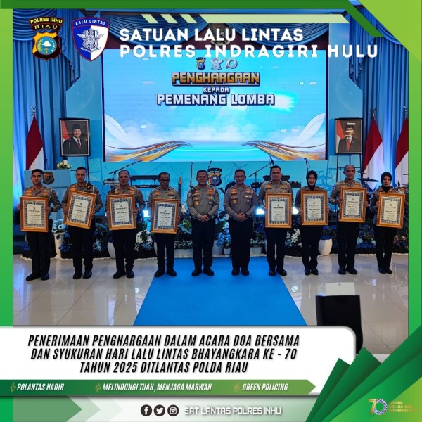 Mantap, Satlantas Polres Inhu Borong Juara Lomba Hari Lalu Lintas Bhayangkara