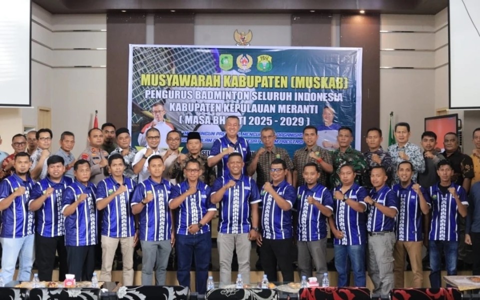 Muzamil Baharudin Terpilih Aklamasi Pimpin PBSI Kepulauan Meranti Periode 2025–2029