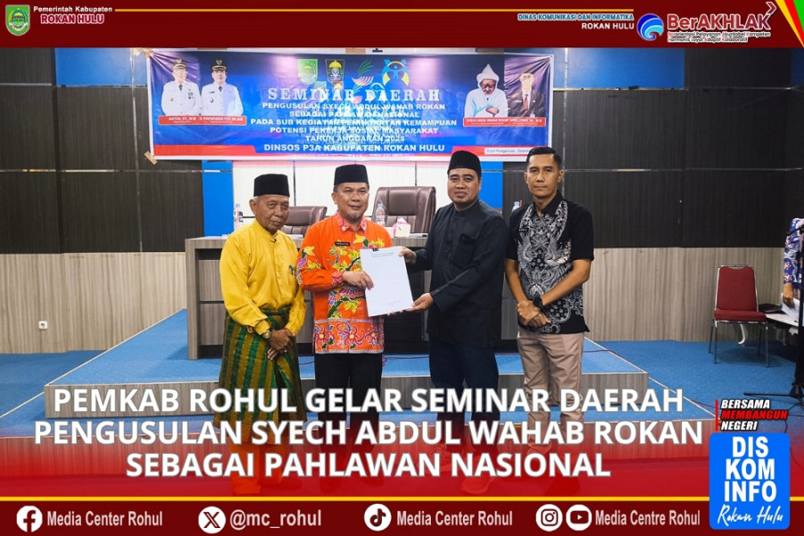 Diusulkan Jadi Pahlawan Nasional, Pemkab Rohul Gelar Seminar Awal untuk Angkat Syech Abdul Wahab Rokan