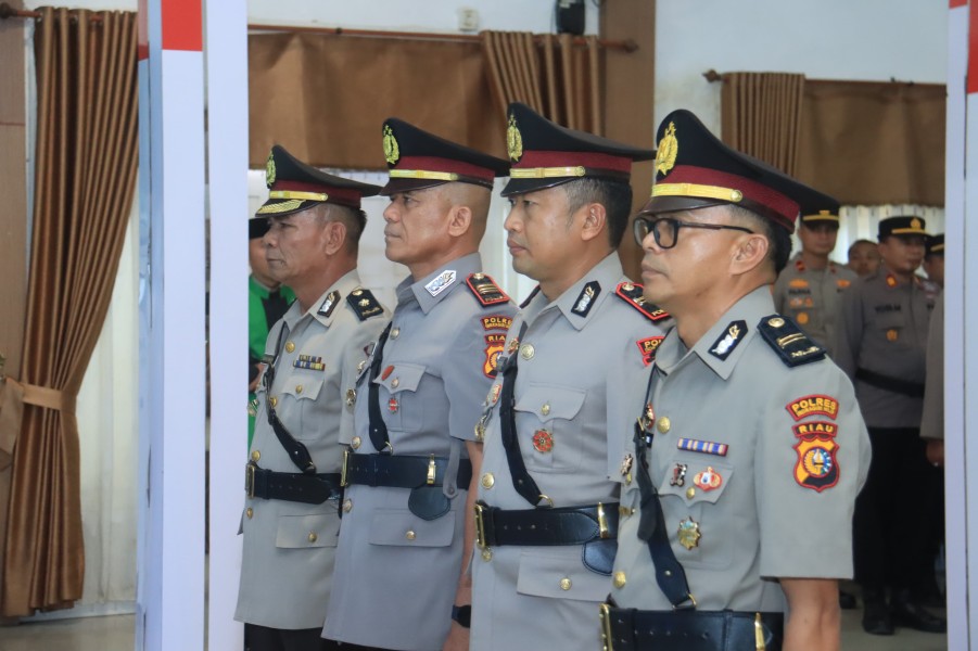 Resmi Diganti, Berikut Nama Kabagops Polres Inhil dan 2 Kapolsek yang Baru