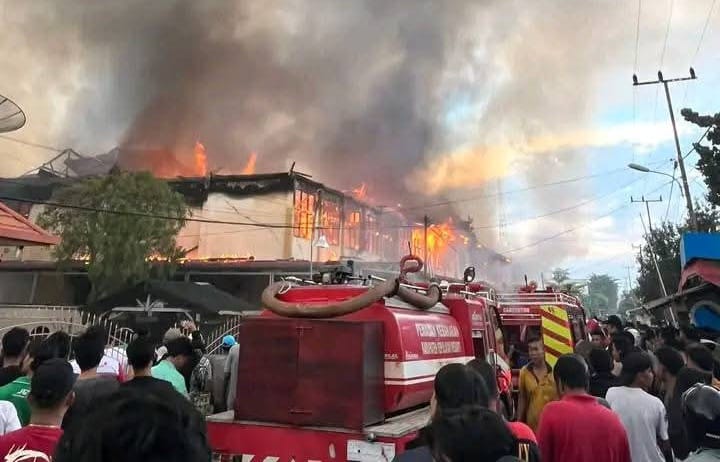 Gedung SMA Negeri 1 Tebing Tinggi Meranti Ludes Dilalap Api
