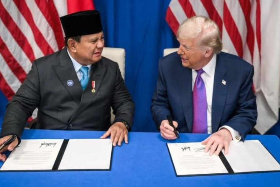Prabowo dan Donald Trump Tanda Tangani Perjanjian Perdagangan Timbal Balik