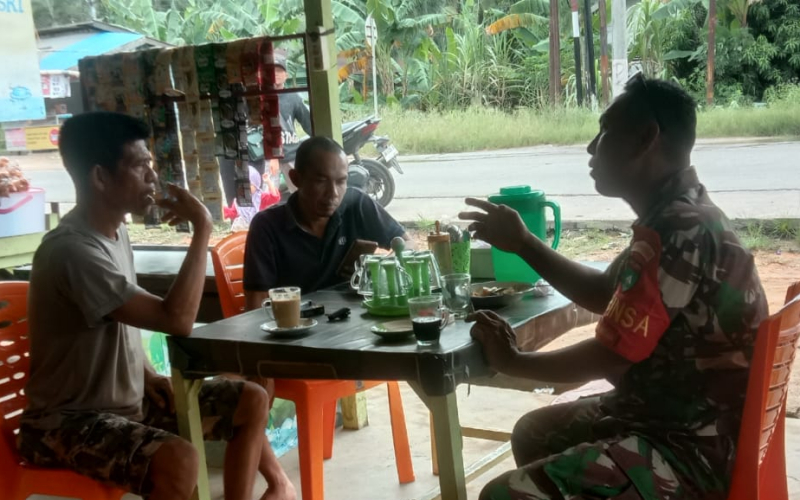 Kodim 0320 Dumai Perkuat Pengawasan Karhutla di Kelurahan Guntung