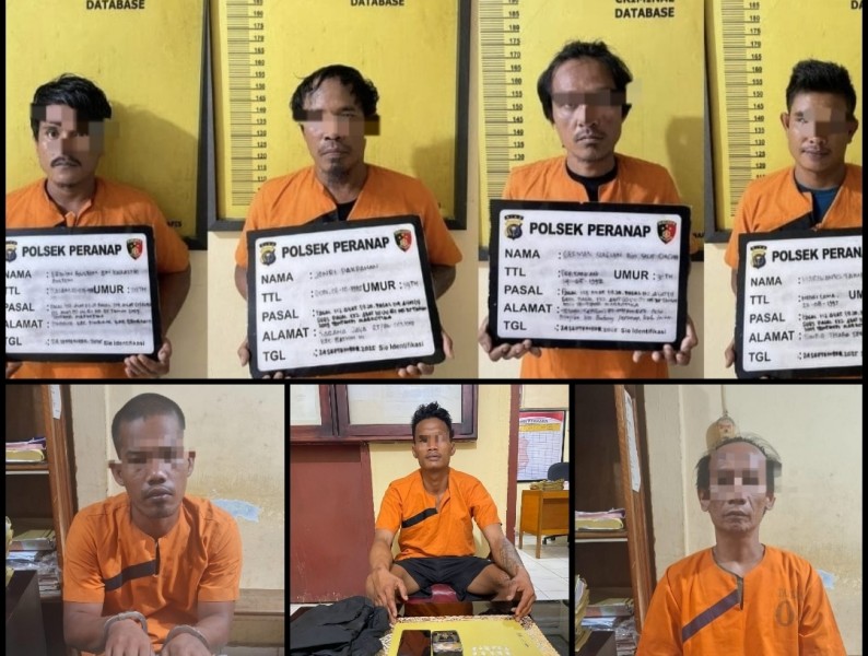 Gawat, Dalam Sehari Polsek Peranap Ringkus 7 Pelaku Penyalahguna Narkoba