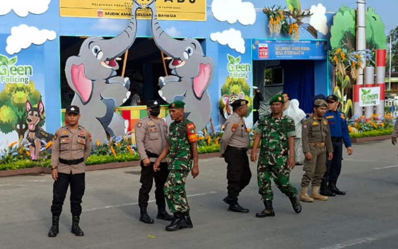 Jelang Idul Fitri, Kodim Dumai Kerahkan Personel Amankan Posyan Islamic Center