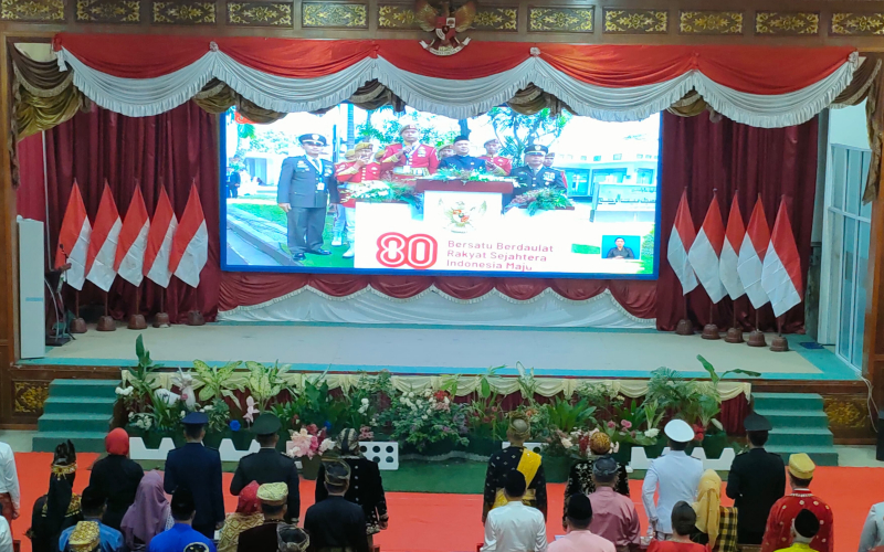 Detik-detik HUT ke-80 Kemerdekaan RI, Forkopimda Dumai Hening Cipta