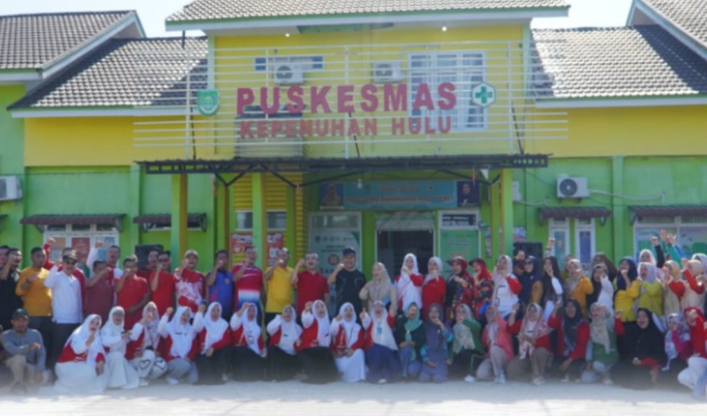 Dorong Pola Hidup Sehat, Puskesmas Kepenuhan Hulu Gelar Cek Kesehatan Gratis