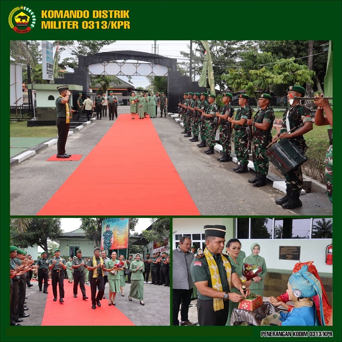 Puji Semangat Kodim 0313/KPR, Brigjen Agustatius Sitepu Minta TNI Kawal Koperasi Merah Putih