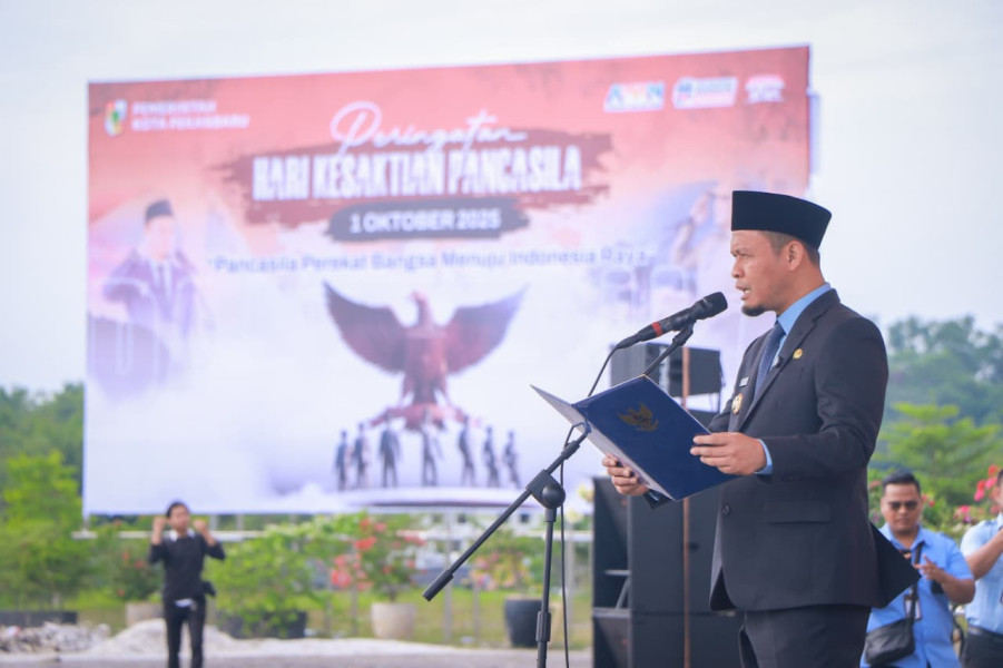 Pimpin Apel Hari Kesaktian Pancaslia, Wali Kota Pekanbaru Ajak Masyarakat Maknai Nilai Pancasila