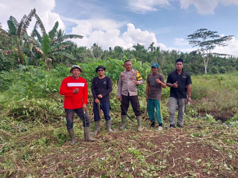 Polsek Reteh Kawal Persiapan Penanaman Jagung Kuartal I 2026
