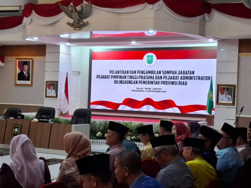 Beredar Bocoran Nama Pejabat Pemprov Riau dan Posisi Dilantik Sore Ini