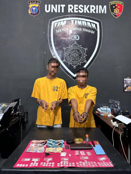 Gerebek Rumah di Jalan Dorak, Polsek Tebing Tinggi Amankan 76 Paket Sabu dan Dua Tersangka