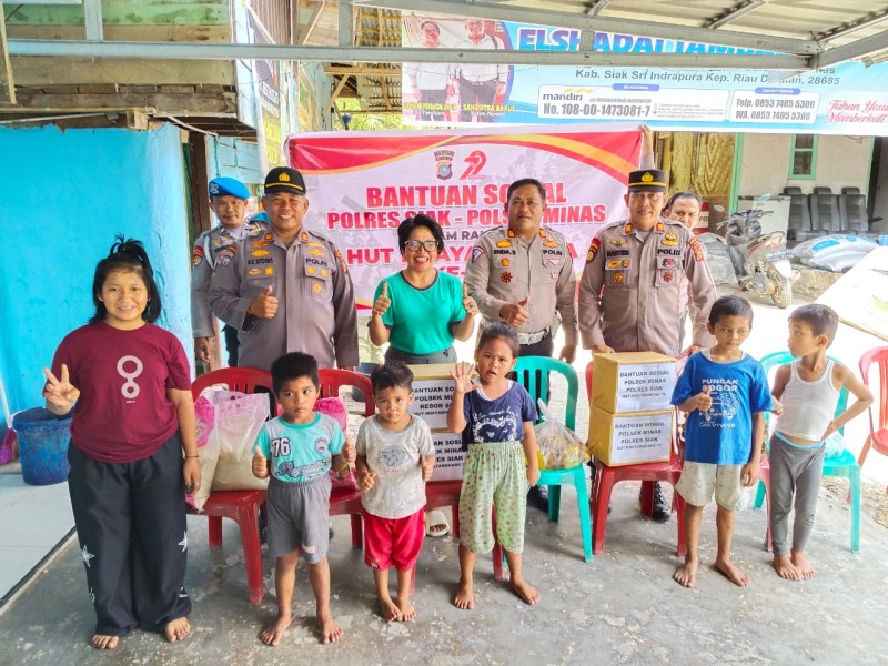 Polsek Minas Gelar Baksos di Panti Asuhan Elshadai, Wujud Kepedulian Jelang HUT Bhayangkara ke-79