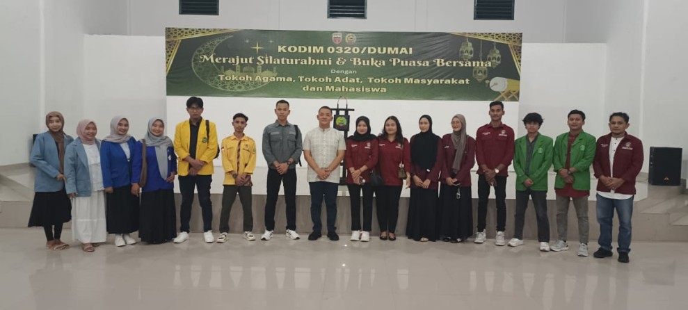 Silaturahmi dengan Tomas dan Mahasiswa, Kodim Dumai Gelar Buka Puasa Bersama