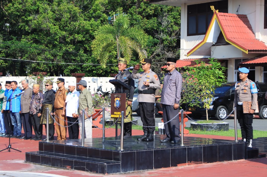 Apel Akbar Sabuk Kamtibmas 2026, Polres Inhil Perkuat Sinergi Jaga Keamanan Daerah