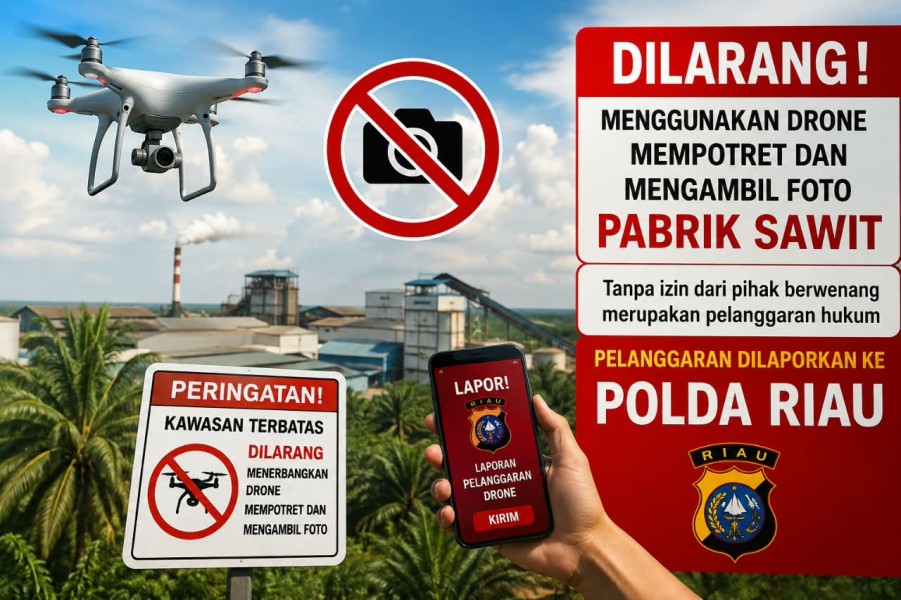 Yayasan Riau Madani Dilaporkan ke Polda Riau Terkait Dugaan Penggunaan Drone Tanpa Izin