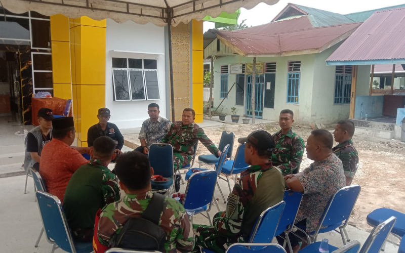 Perkuat Sinergi, Danramil 03 Wakili Dandim Dumai Hadiri Peresmian Kantor Lurah Basilam Baru