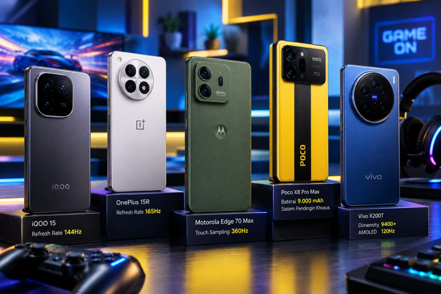 5 HP Gaming Terbaik di Bawah Rp 15 Juta: iQOO 15 hingga Poco X8 Pro Max