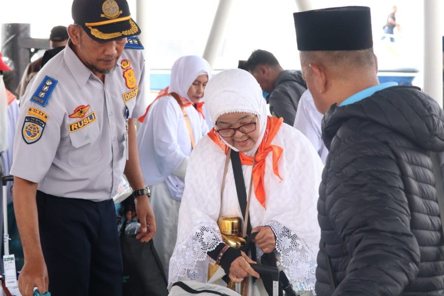 Pelindo Regional 1 Dumai Dukung Kelancaran Kepulangan Ratusan Jemaah Haji Asal Bengkalis
