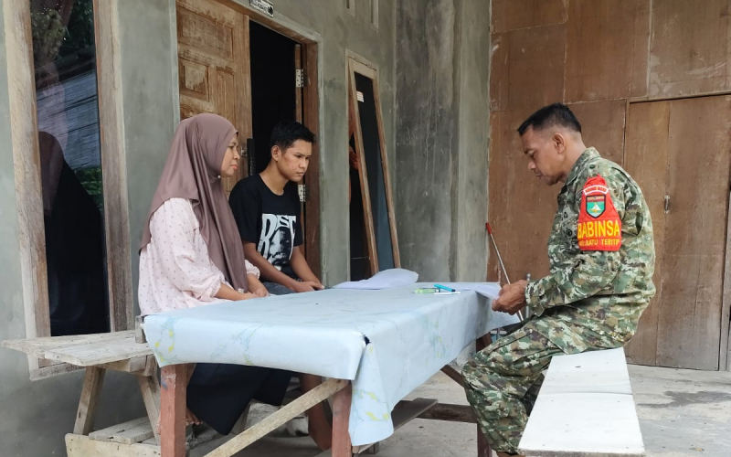 Babinsa Batu Teritip Pererat Silaturahmi dan Jaga Kedekatan dengan Masyarakat