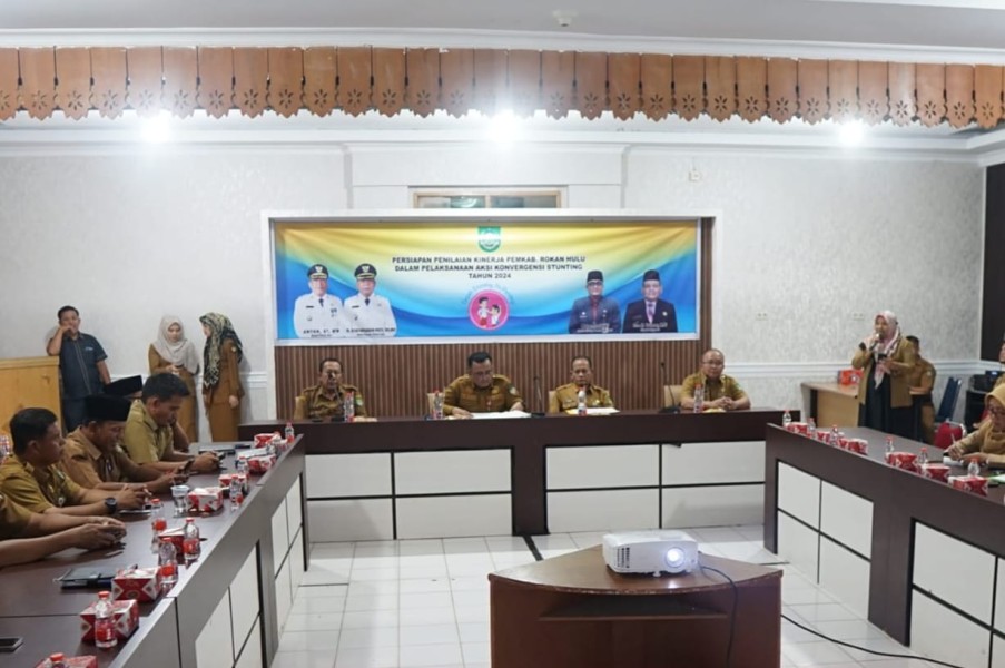 Pemerintah Rohul Targetkan Penilaian Kinerja Konvergensi Stunting Raih Peringkat 3 Besar