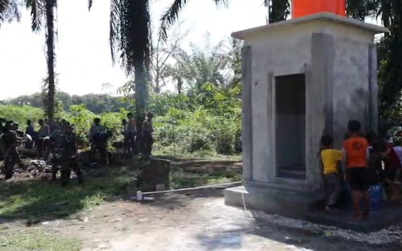 TMMD Kodim Dumai, Air Bersih Segera Dinikmati Warga Bukit Kayu Kapur
