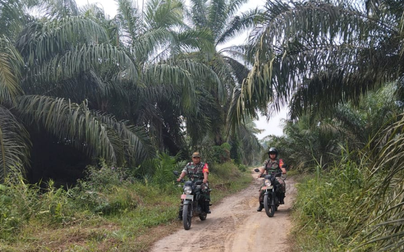 Larangan Membuka Lahan dengan Cara Membakar Disampaikan oleh Babinsa Sertu Jumat