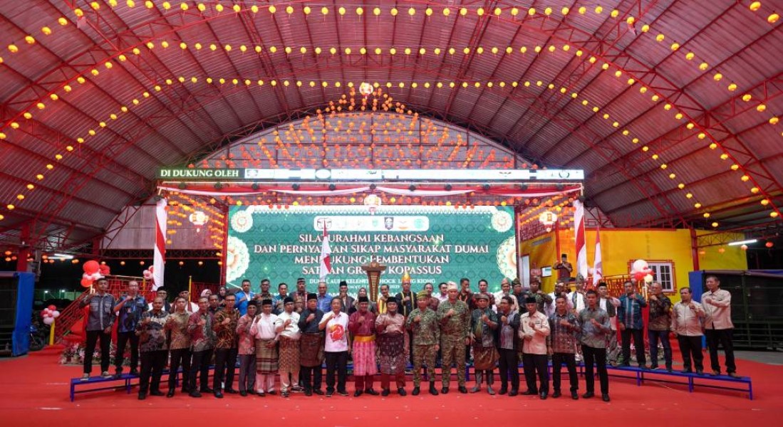 Silaturahmi Lintas Elemen, Pemerintah dan Masyarakat Dumai Dukung Pembentukan Satuan Grup 3 Kopassus