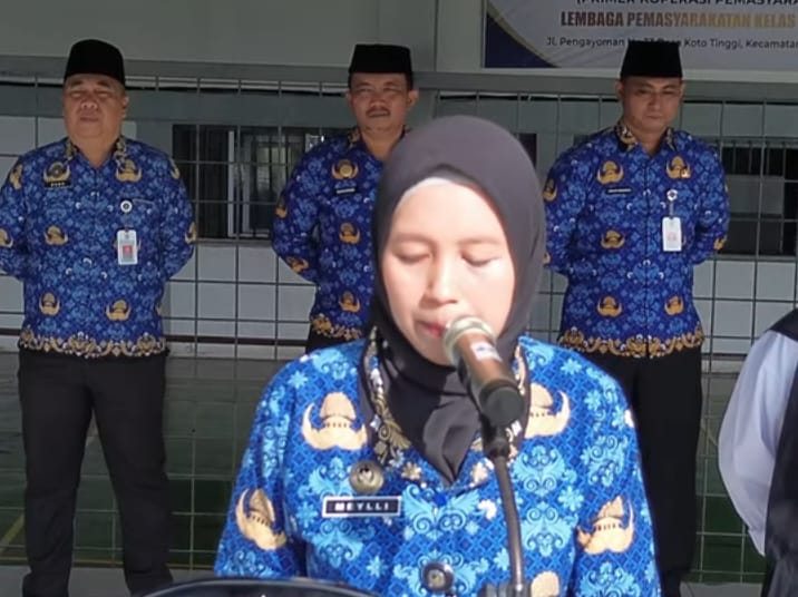 Lapas Kelas IIB Pasir Pangarayan Gelar Upacara Peringatan Hari Ibu ke-97 Tahun 2025 dengan Petugas Perempuan