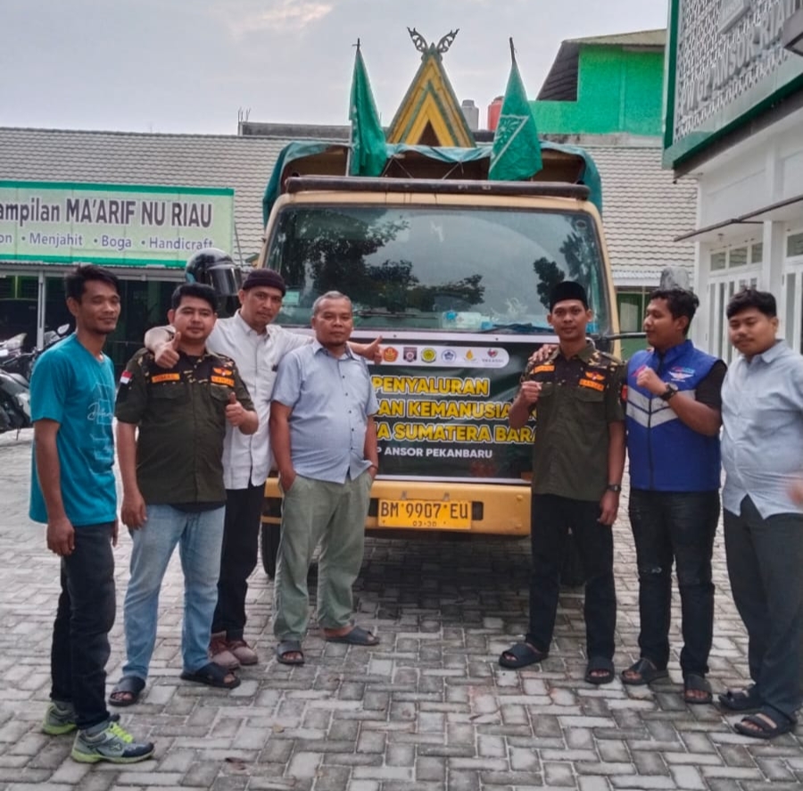 GP Ansor Pekanbaru Berangkatkan Bantuan untuk Korban Bencana di Tanah Datar Sumbar
