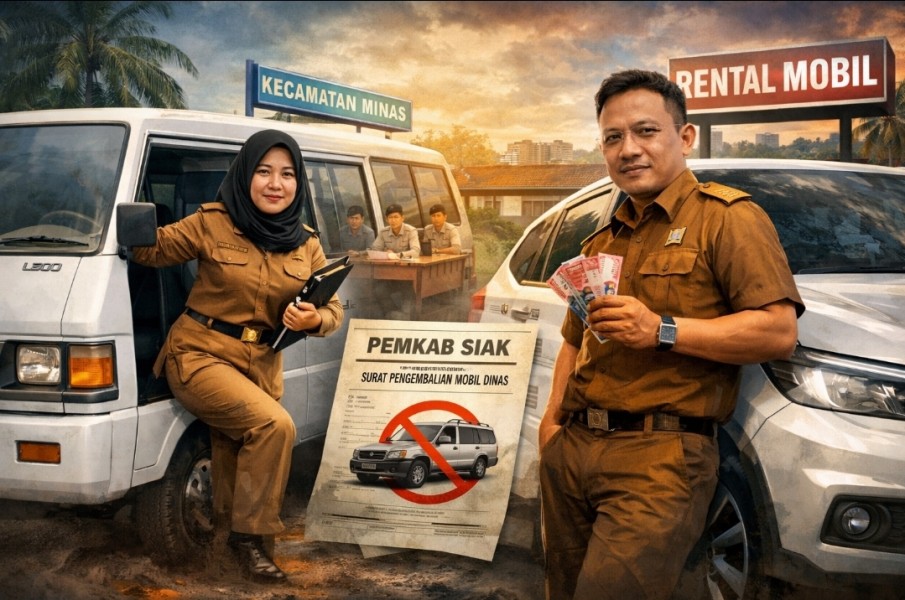 Mobil Dinas Dikembalikan, Camat Minas Pilih L300, Camat Koto Gasib Rogoh Kocek Pribadi