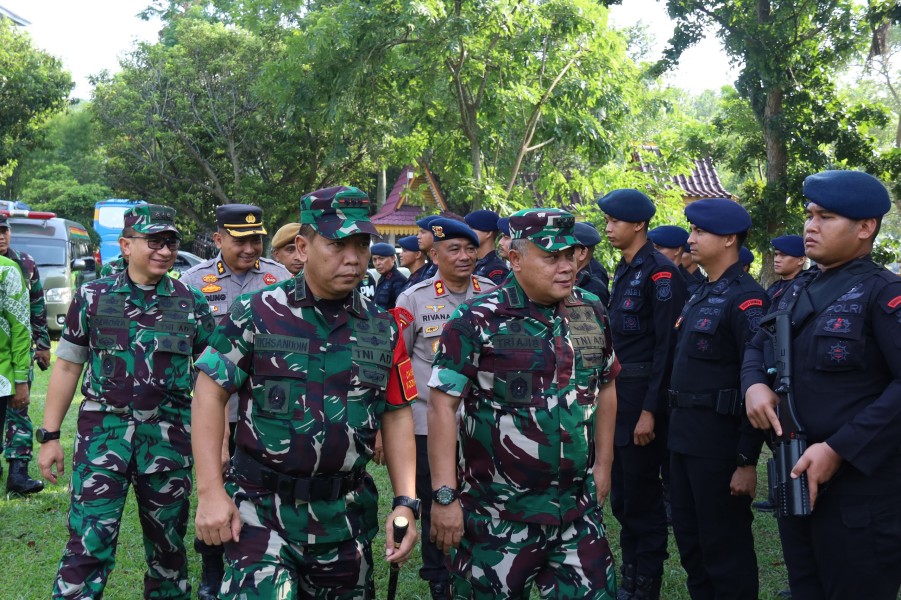 Kodam XIX Tuanku Tambusai Siagakan Unsur Pengamanan, Pastikan Kunker Wakil Presiden RI Berjalan Aman dan Lancar