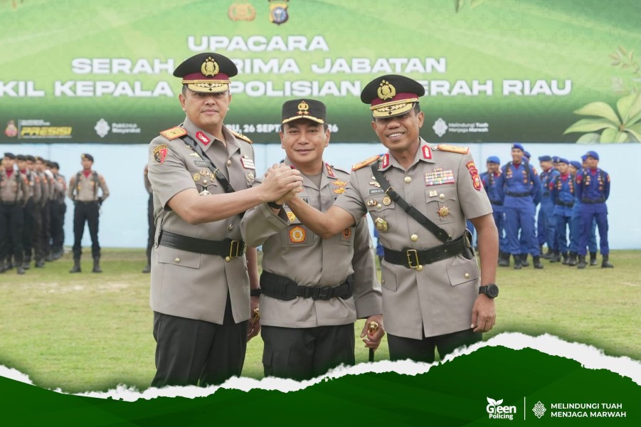 Herry Heryawan Pimpin Sertijab Wakapolda Riau, Simson Zet Ringu Resmi Emban Amanah Baru